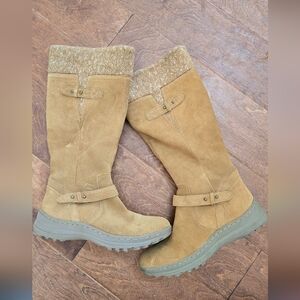BareTraps Avalon Tan Winter Boots With Stay Dry System and Faux Fur LiningSize 8